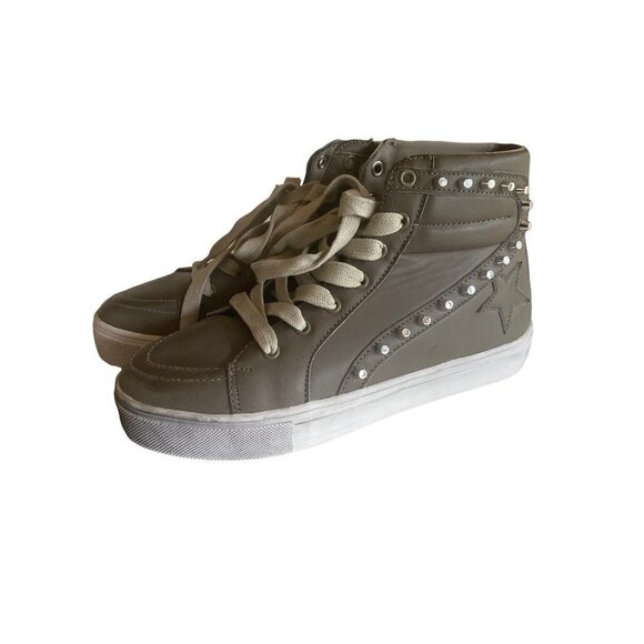 CCOCCI Shoes - Ccocci Taupe Studded Detail High Top Size 8M